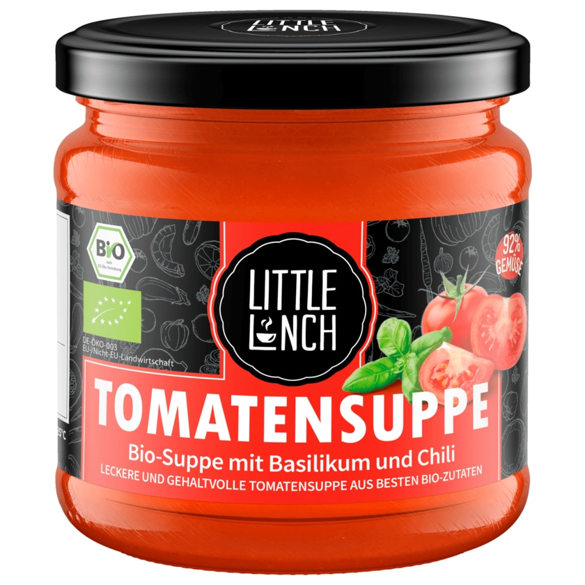 Little Lunch Bio Tomatensuppe mit Chili & Basilikum 350ml
